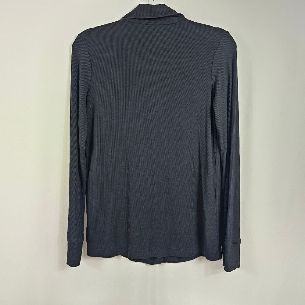 Skims Soft Lounge Ribbed Sleep Shirt in Onyx Black - Size XS - Picture 8 of 9